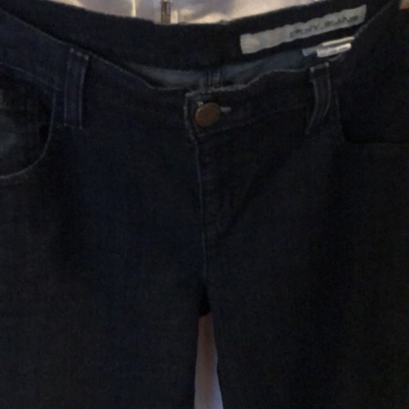 DKNY size 10 blue jeans mid-rise stretch straight bootcut like new - Picture 8 of 8